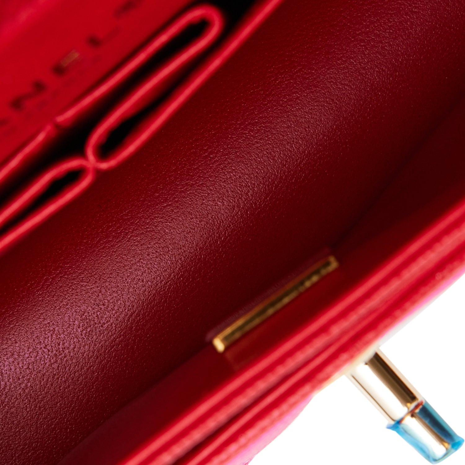 Small Classic Double Flap Red Caviar Light Gold Hardware