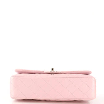 Ch**el Classic Double Flap Bag Quilted Iridescent Calfskin Medium