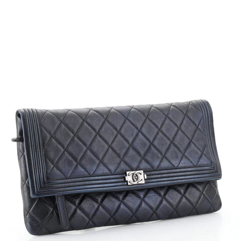 Ch**el Boy Beauty CC Clutch Quilted Lambskin
