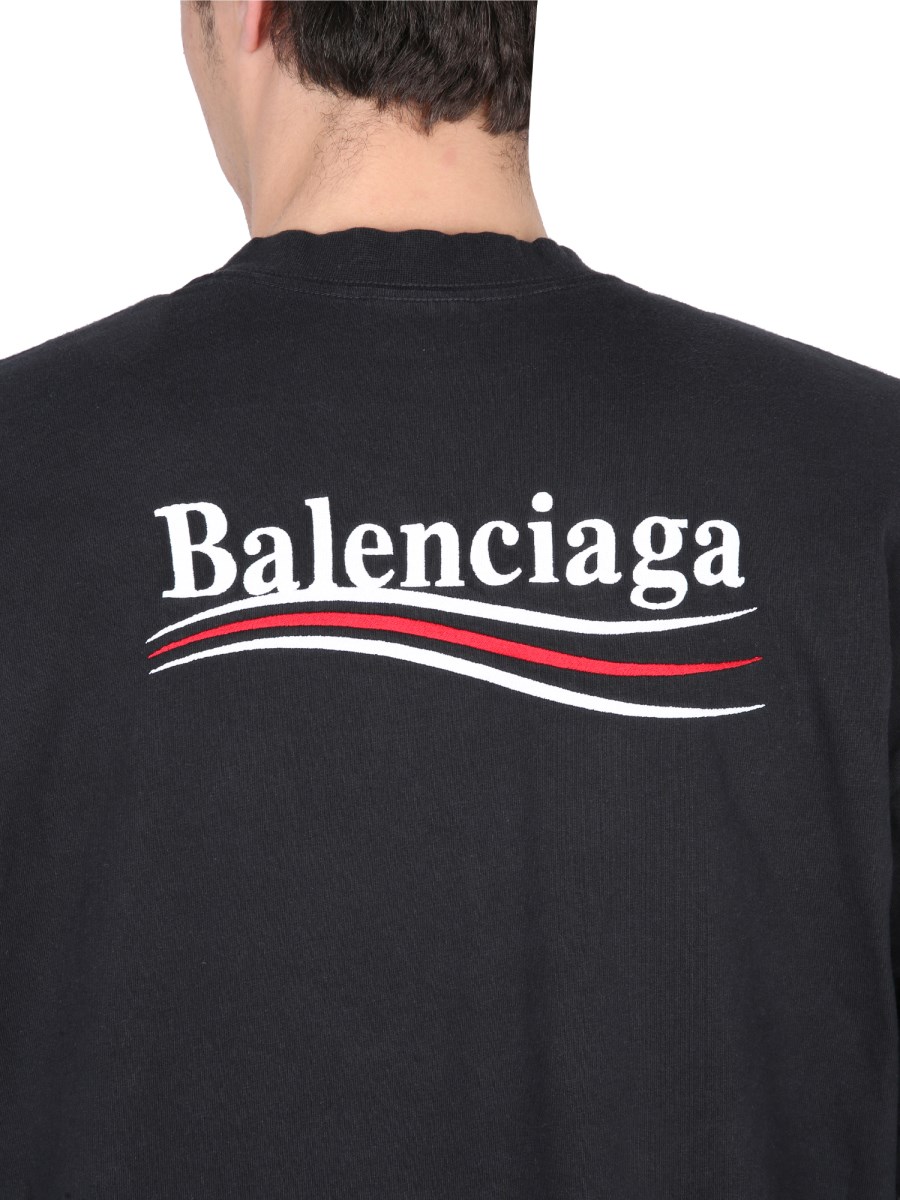 Ba1en*iaga LAYERED POLITICAL CAMPAIGN OVERSIZE T-SHIRT