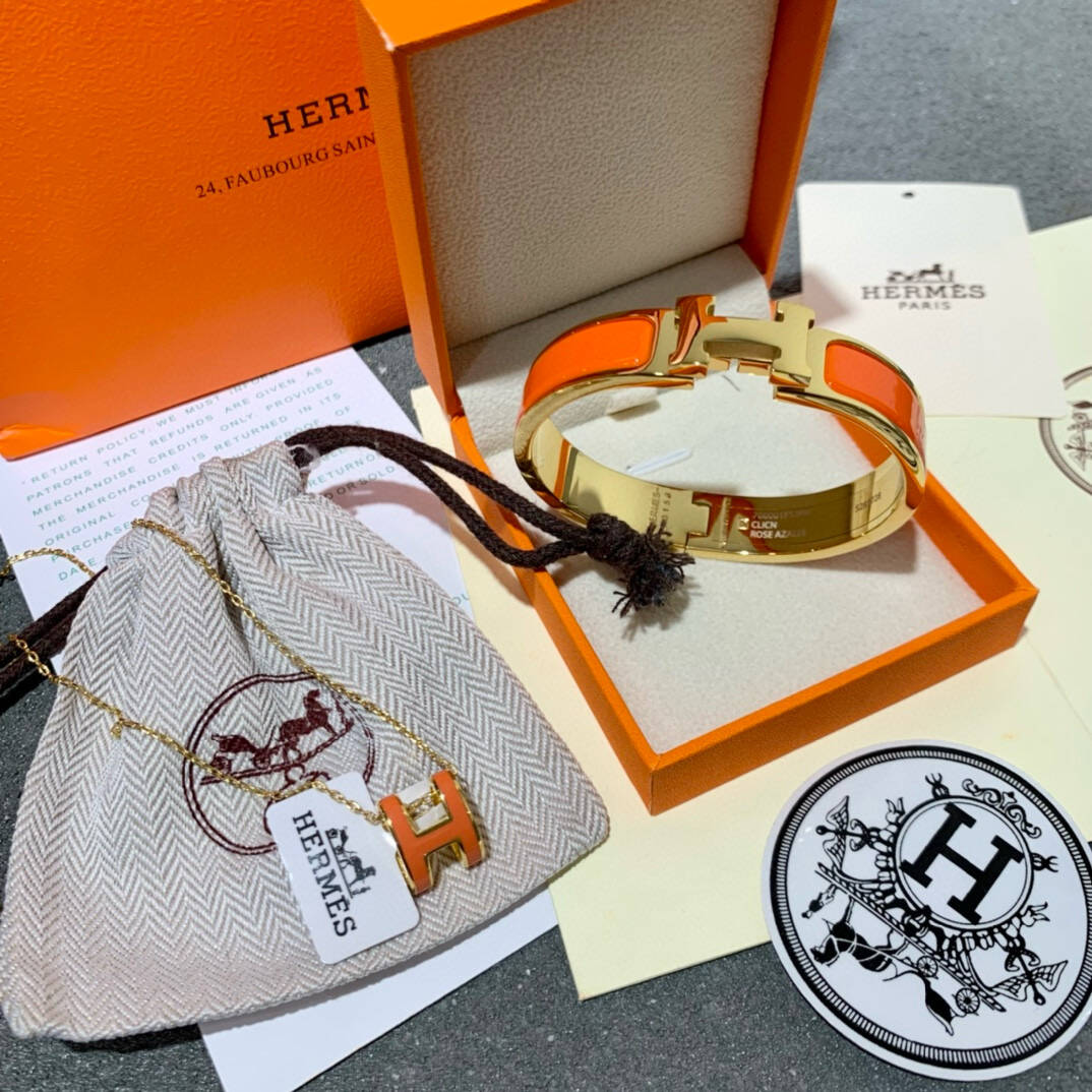 H**me5 bracelet orange gold
