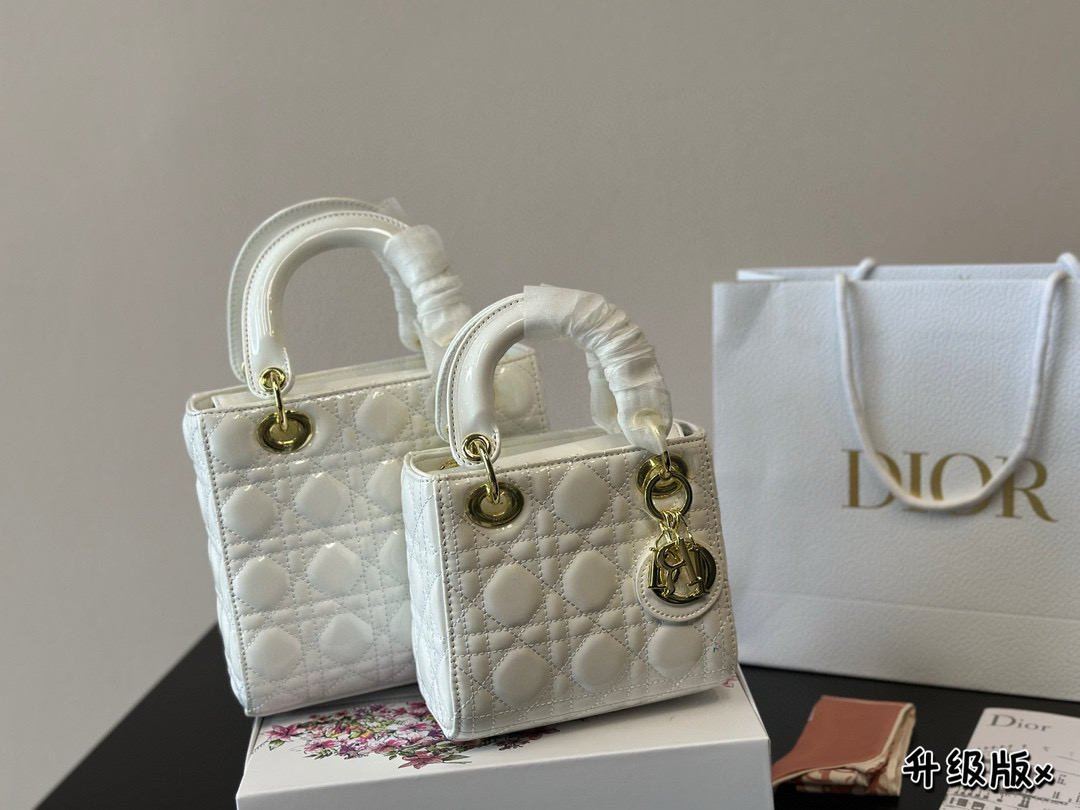 D10r patent leather Princess Diana bag