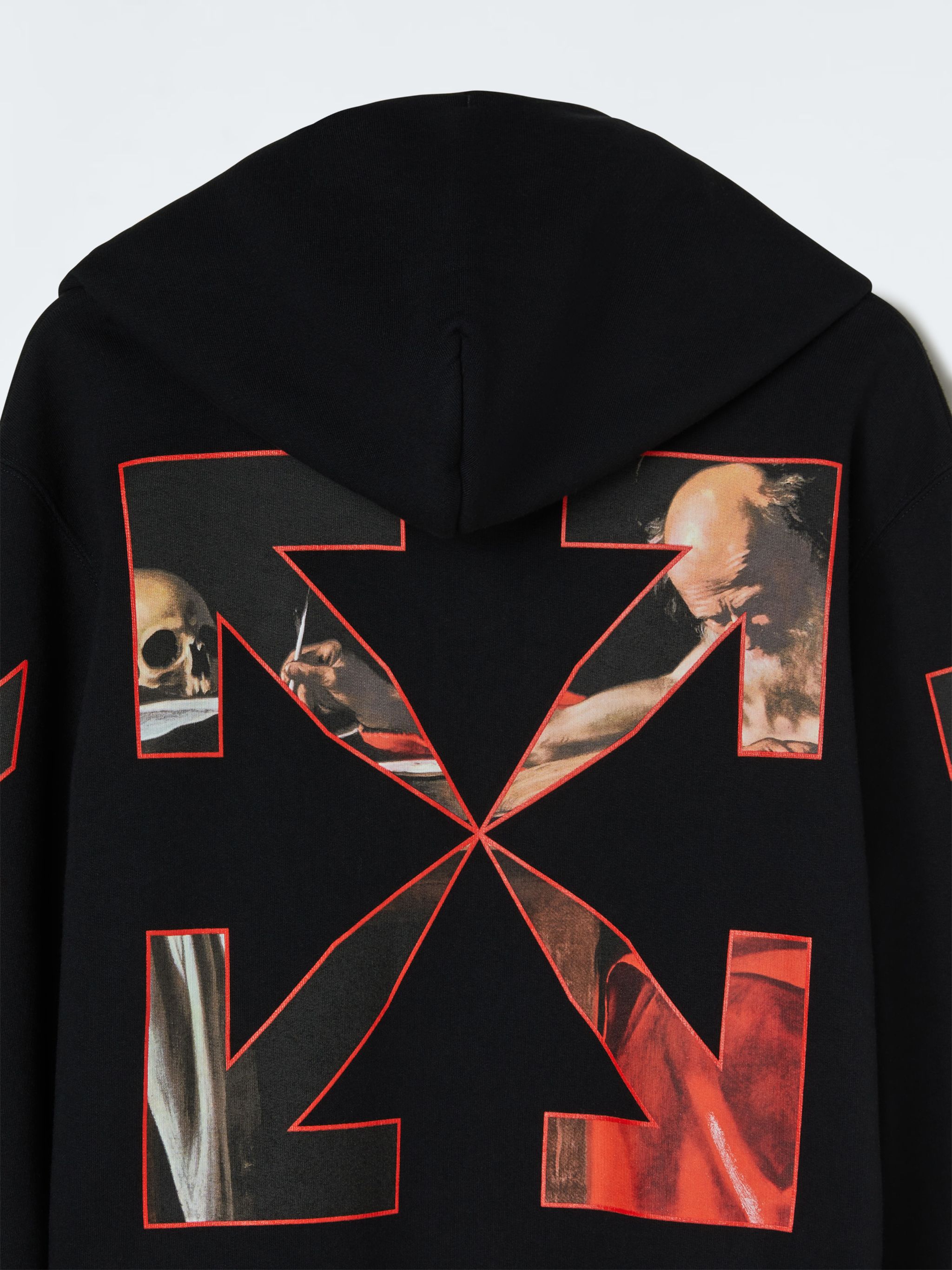 off white high version hoodie