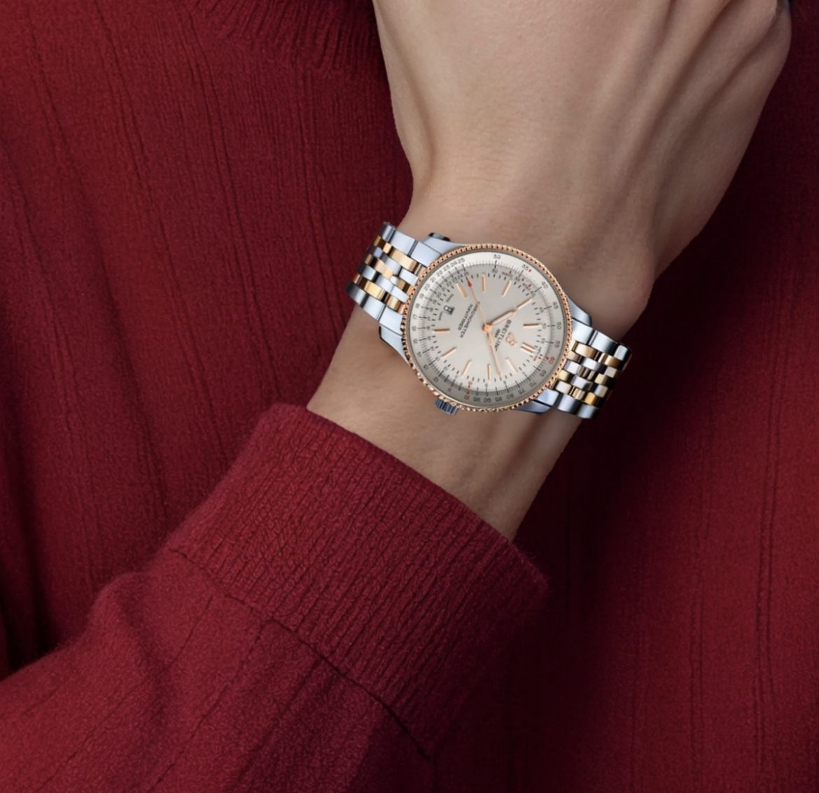 Breitling 41mm stainless steel watch