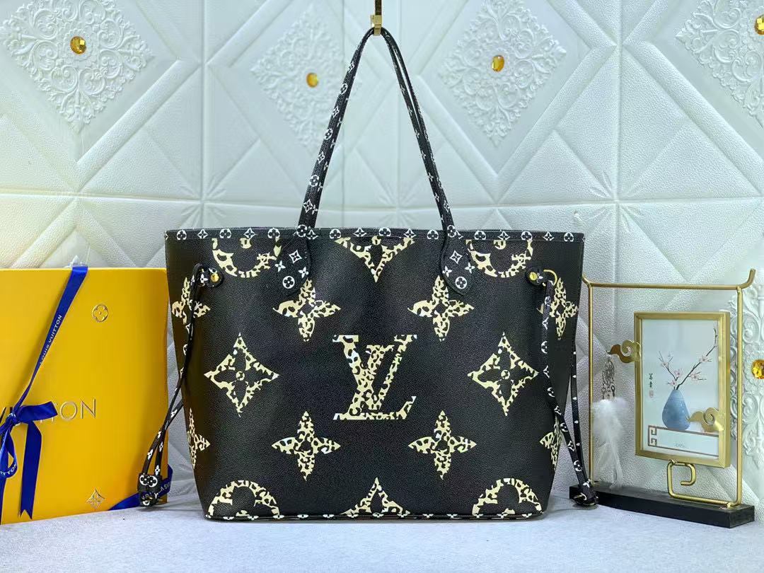 L0vis Vvtt0n Monogram Giant Jungle Neverfull MM Bag Replica Yellow M40995