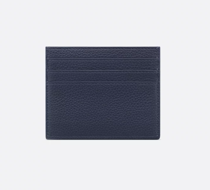 Saddle Card Holder Navy Blue D10r Oblique Jacquard