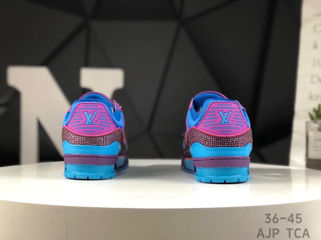 L0vis Vvtt0n Trainer Crystal Embellished Sneakers Replica