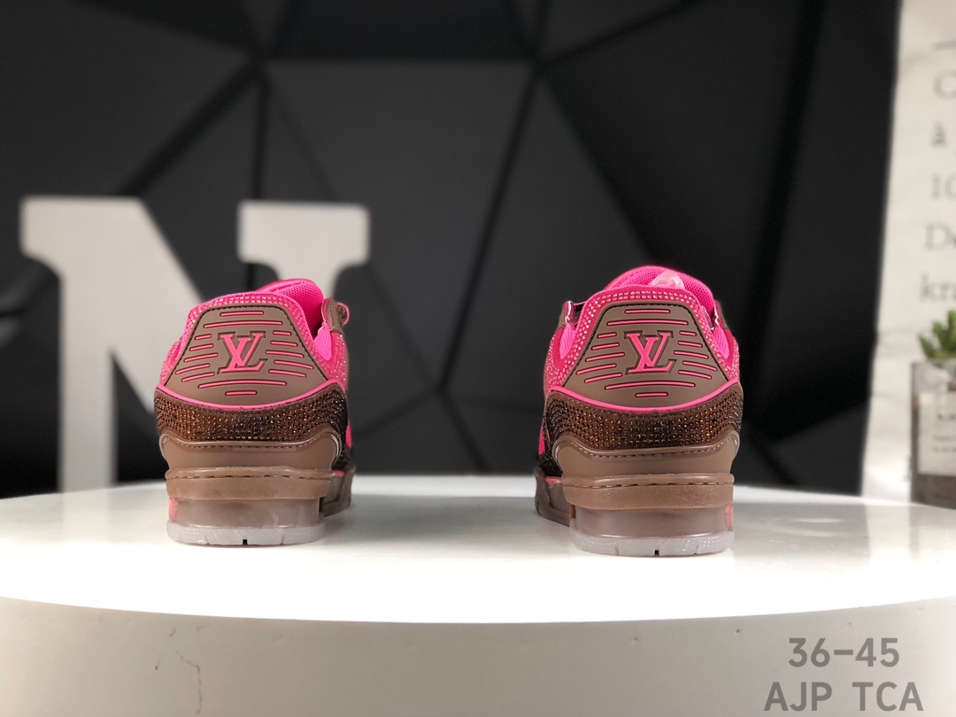 L0vis Vvtt0n Trainer Crystal Embellished Sneakers Replica