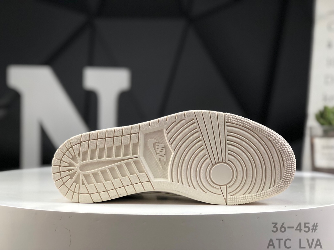 Nike Travis Scott x Fragment Design x Air Jordan 1 Low OG SP AJ1 Svp*me joint-off-white colorful low-top cultural casual sneakers