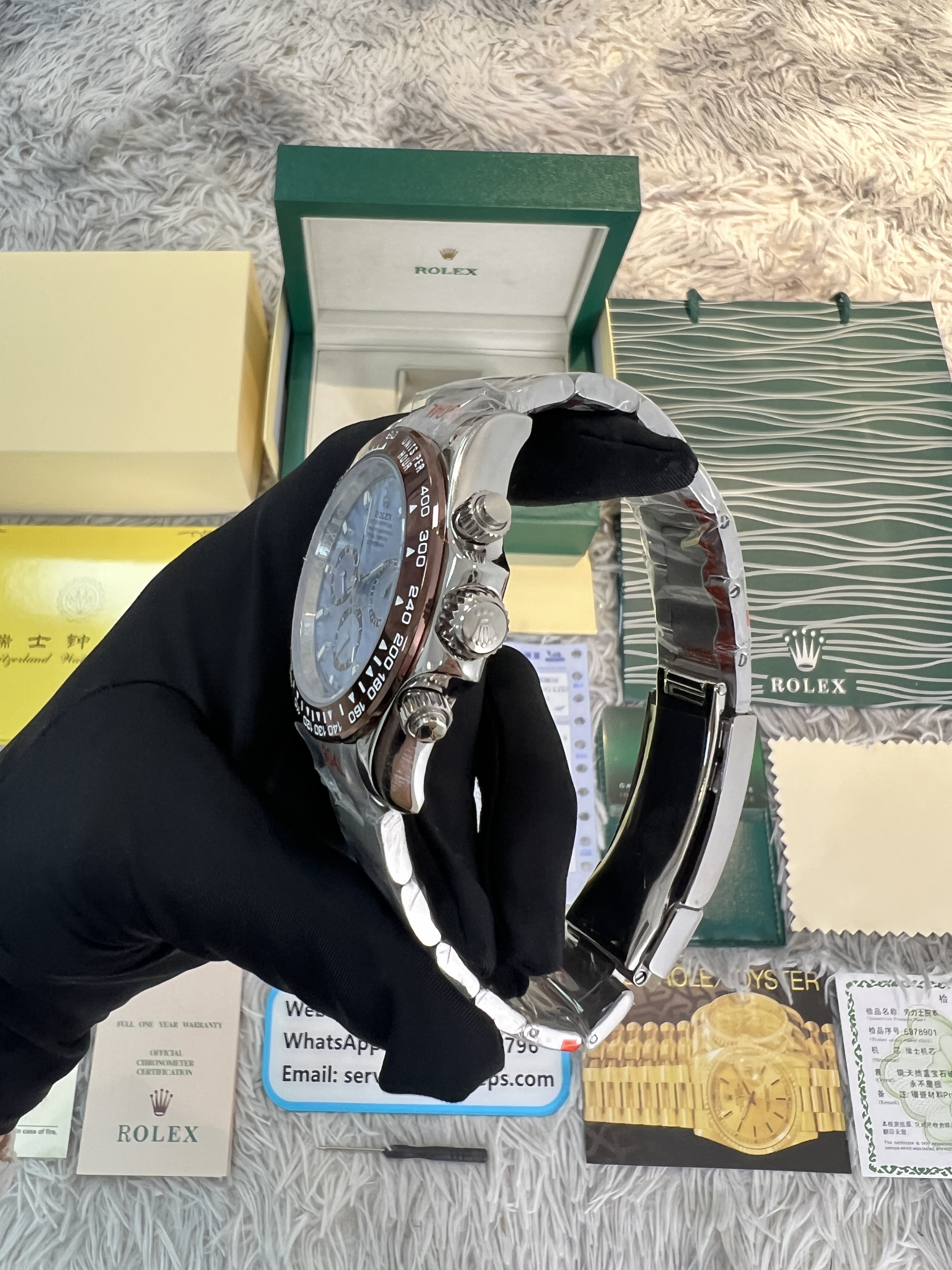 Replica R01ex Daytona M116506-0001 1:1 Best Edition BT Factory Light Blue Dial