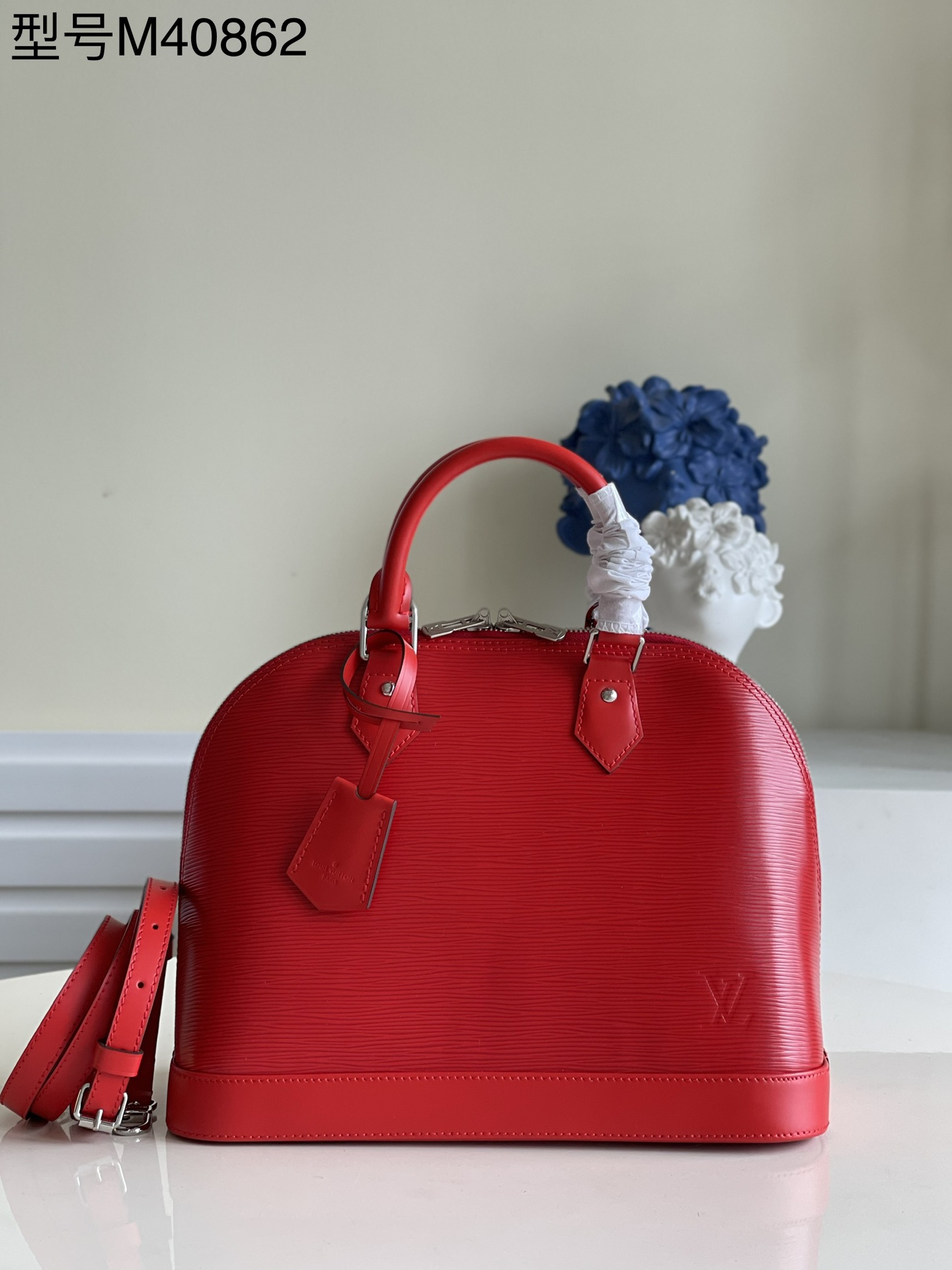 Top original red ALMA small handbag rep