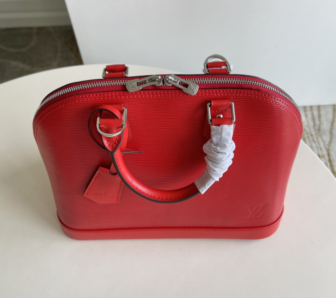 Top original red ALMA small handbag rep