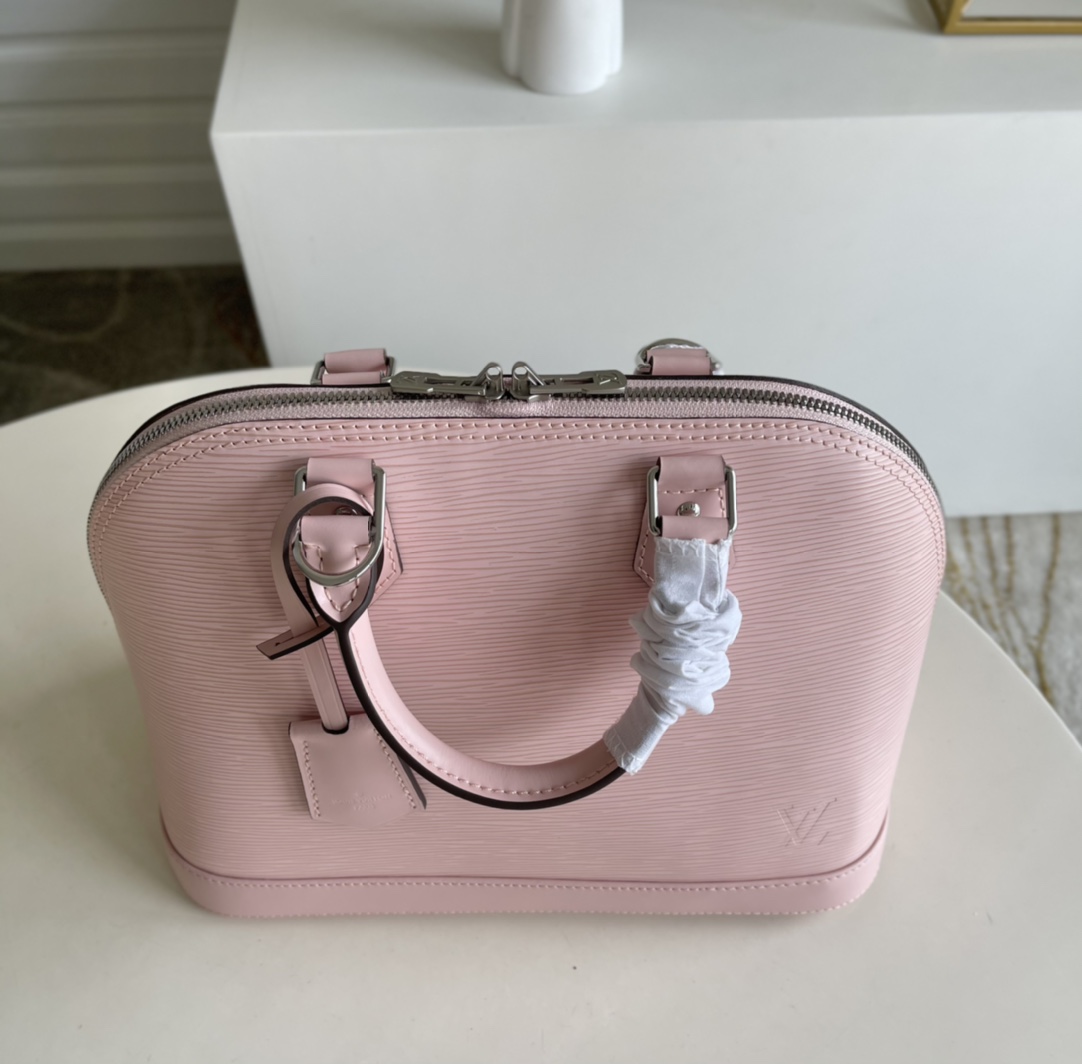 Top original M40862 pink ALMA small handbag rep