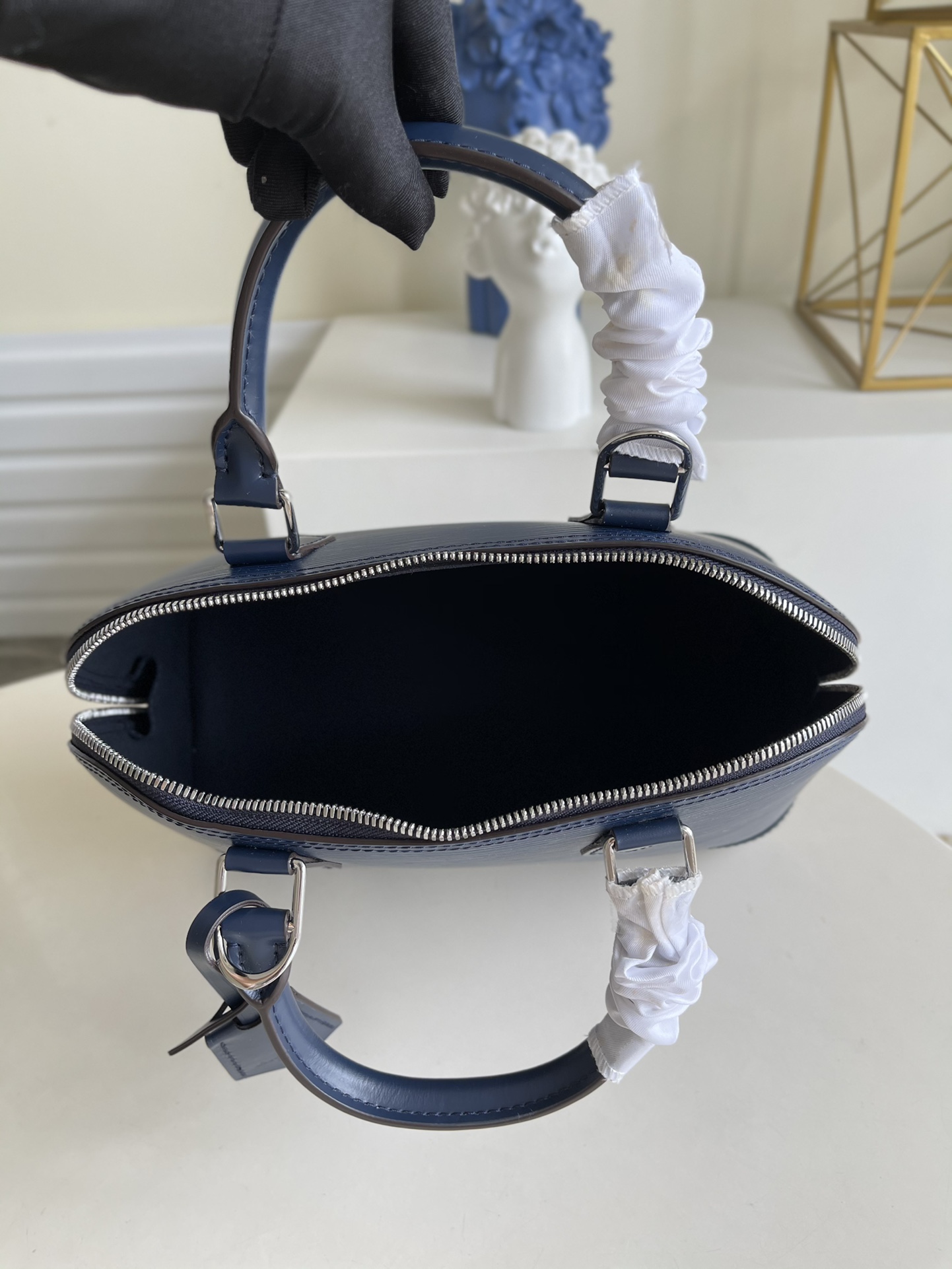 Top original M40862 Blue ALMA small handbag