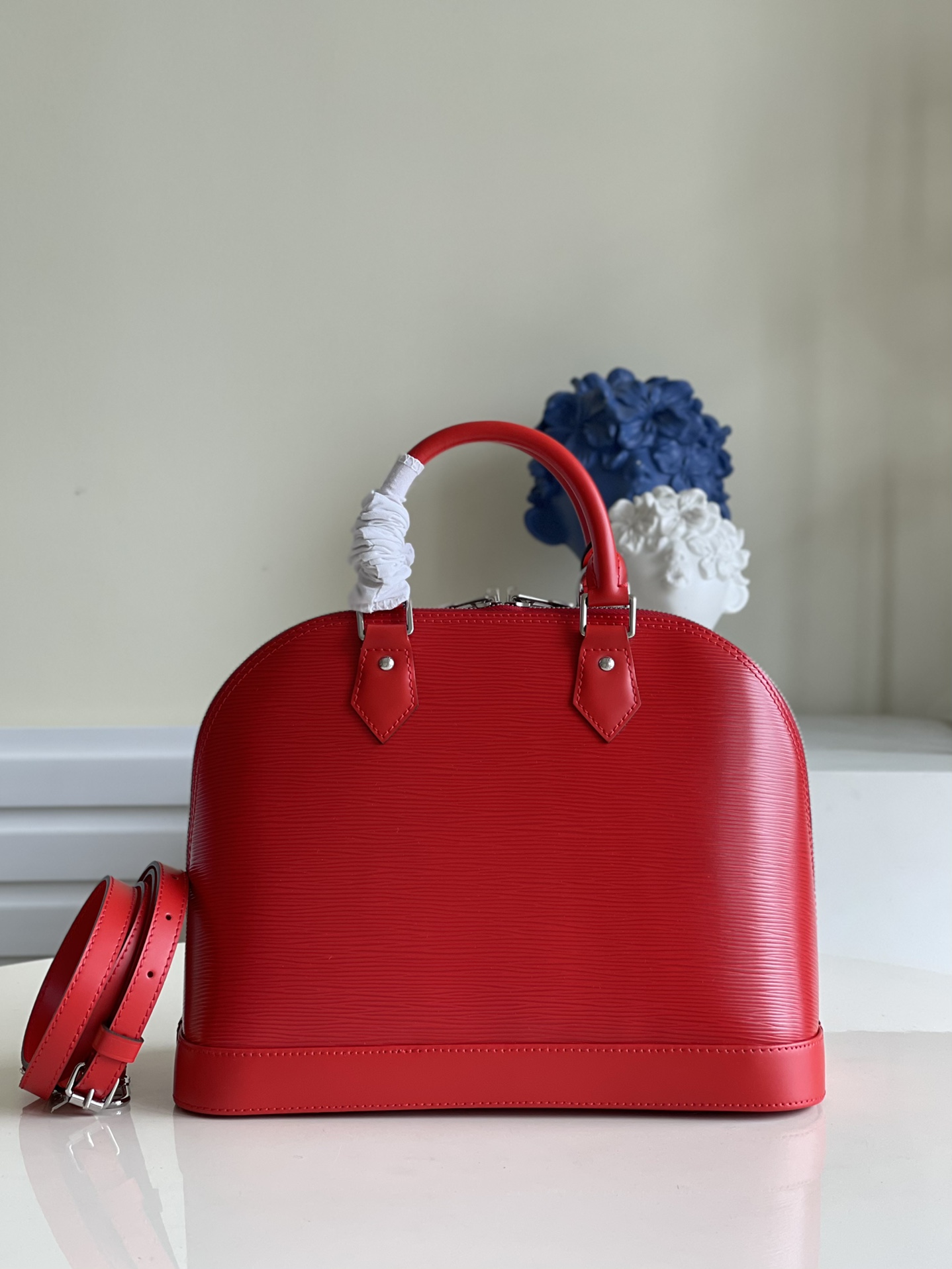 Top original red ALMA small handbag rep