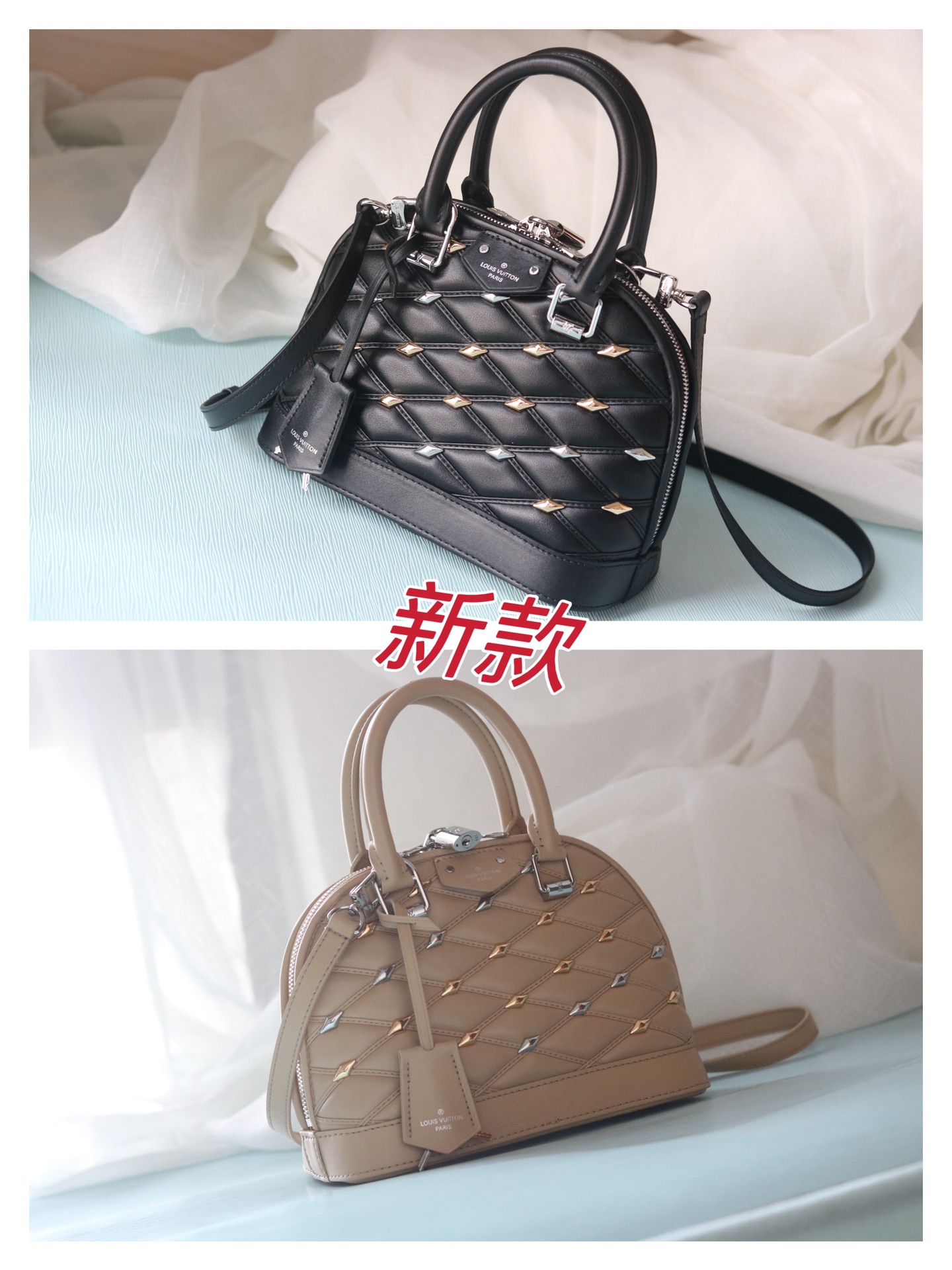 L0vis Vvtt0n D1am0nd lambskin Alma bag top original quality replica