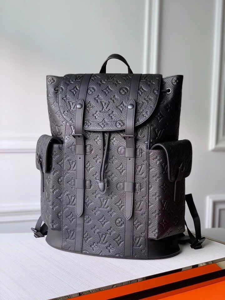 Top quality original single embossed pebbled CHRISTOPHER small backpack
