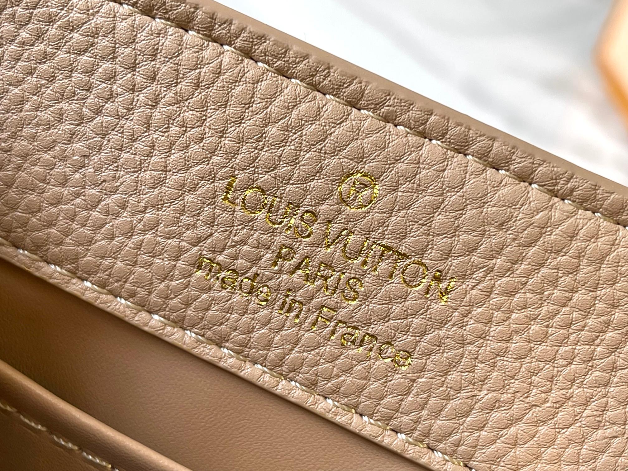 L0vis Vvtt0n Apricot Gold Buckle Corolla Hardware Mini Tote