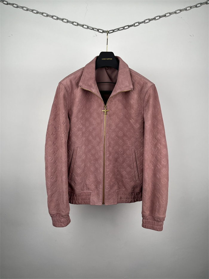 2024fw LV Leather Jacket Top Version