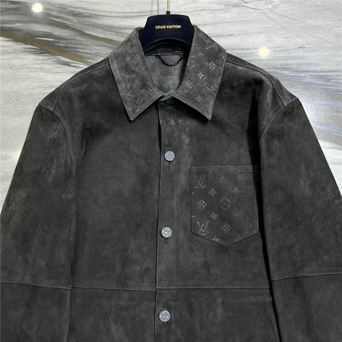 2023fw LV Real Leather Jacket Top Version