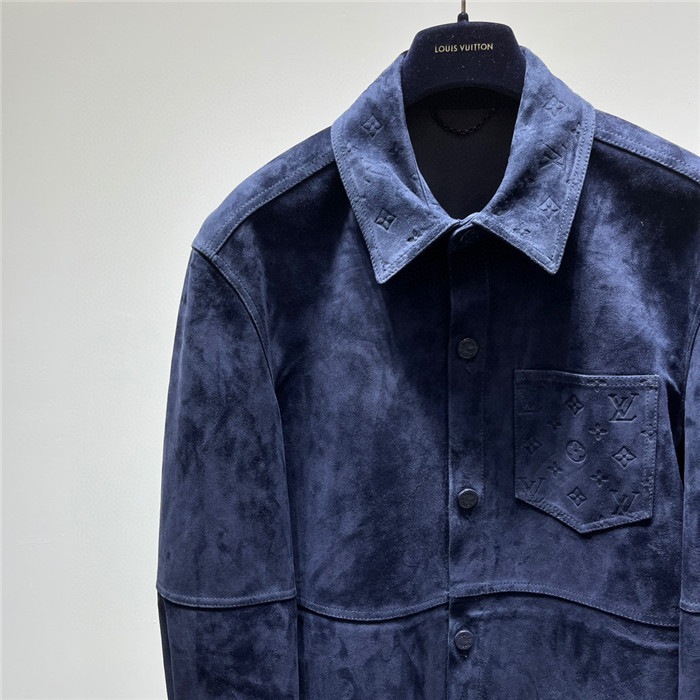 2023fw LV Real Leather Jacket Top Version