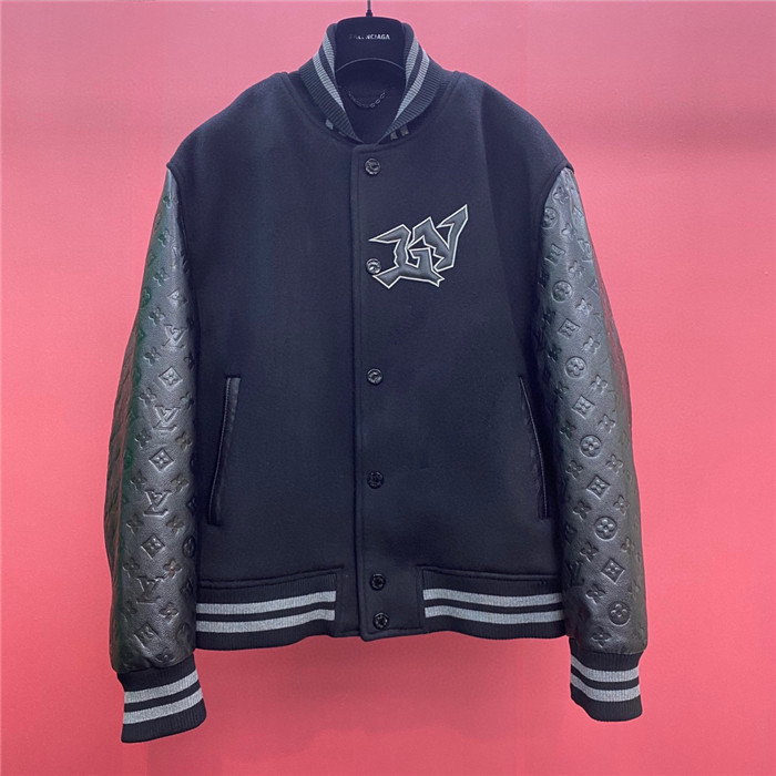 2024ss LV Leather Jacket Top Version
