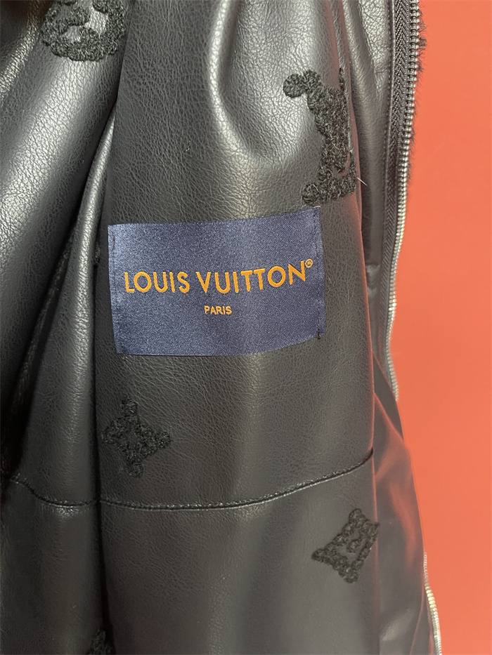 2024fw LV Real Leather Jacket Top Version