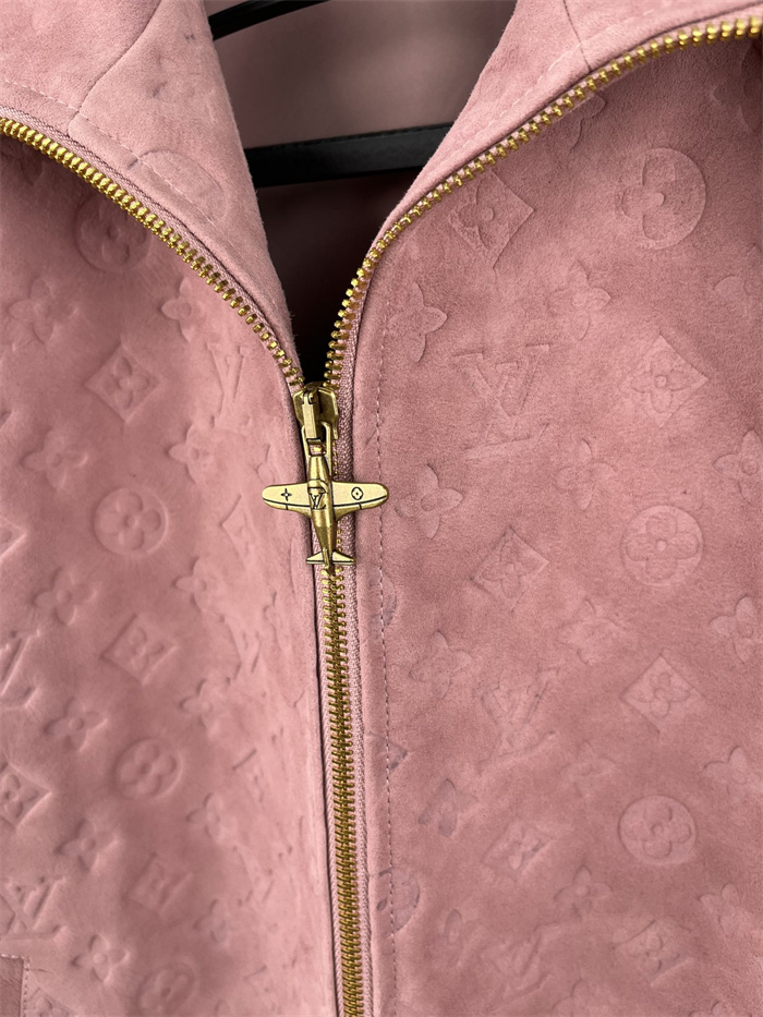 2024fw LV Leather Jacket Top Version