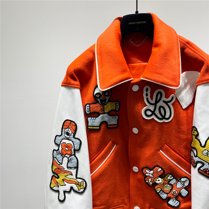 2023fw LV Real Leather Jacket Top Version