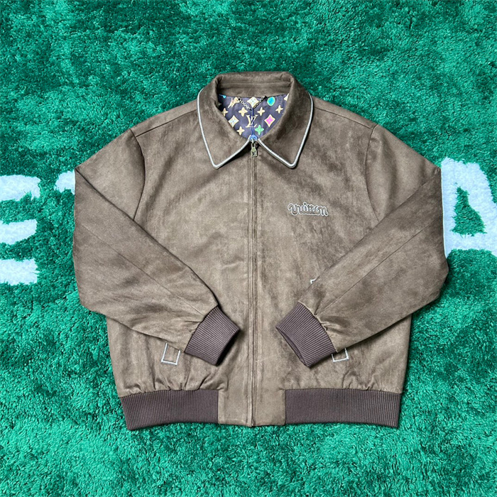 2024fw LV Leather Jacket Top Version