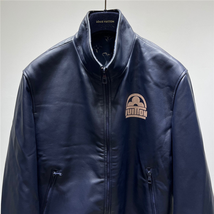 2023fw LV Real Leather Jacket Top Version