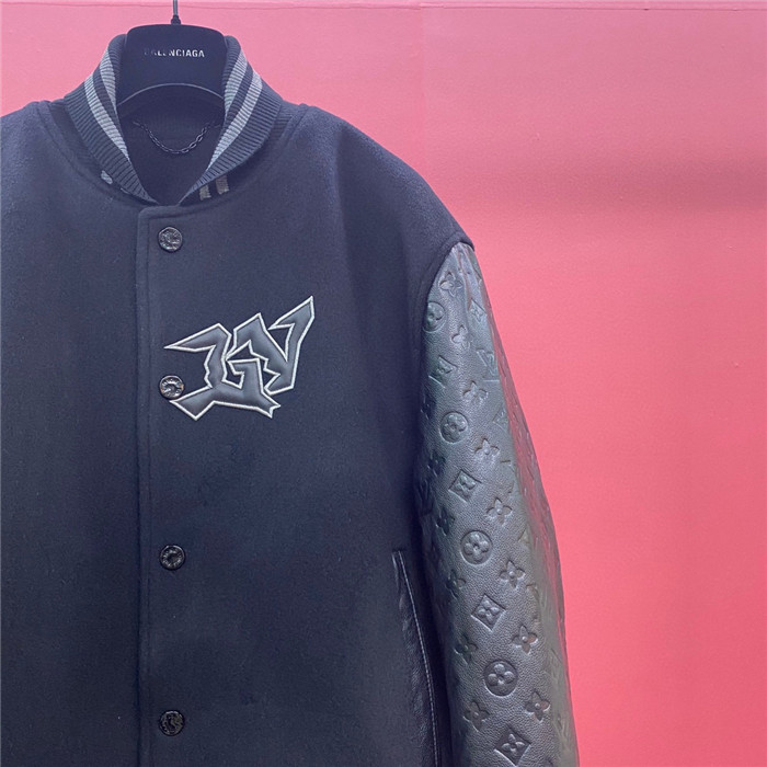 2024ss LV Leather Jacket Top Version