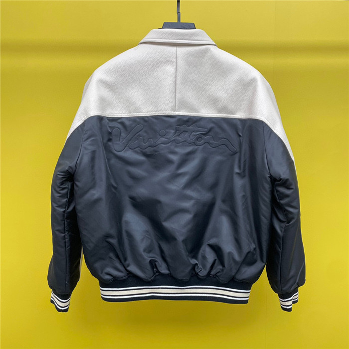 2024ss LV Leather Cotton Jacket Top Version