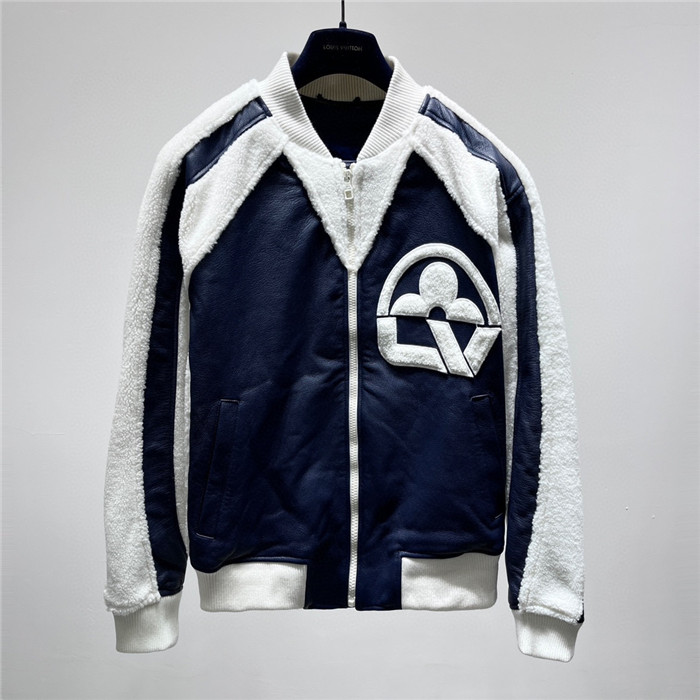 LV Real Leather Jacket Top Version