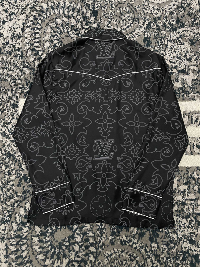 2024fw LV Silk Shirt Top Version