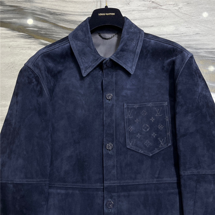 2023fw LV Real Leather Jacket Top Version