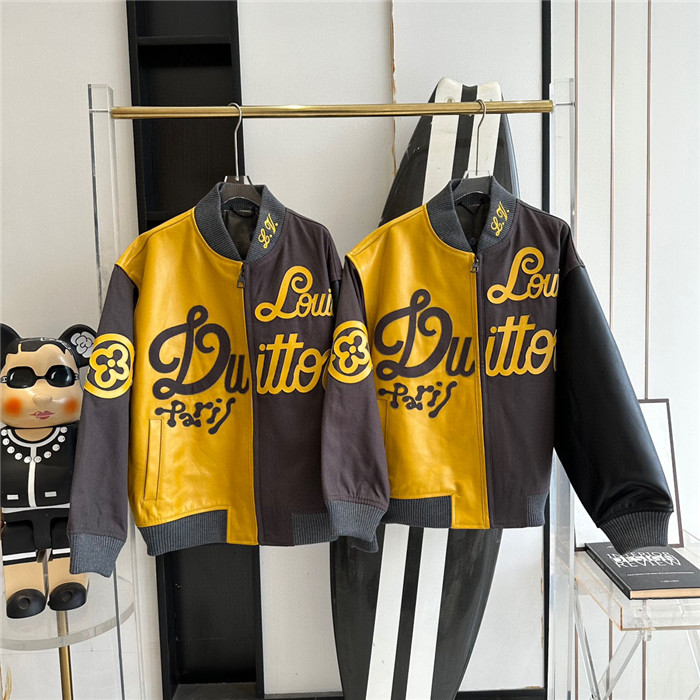 2023fw LV Real Leather Jacket Top Version