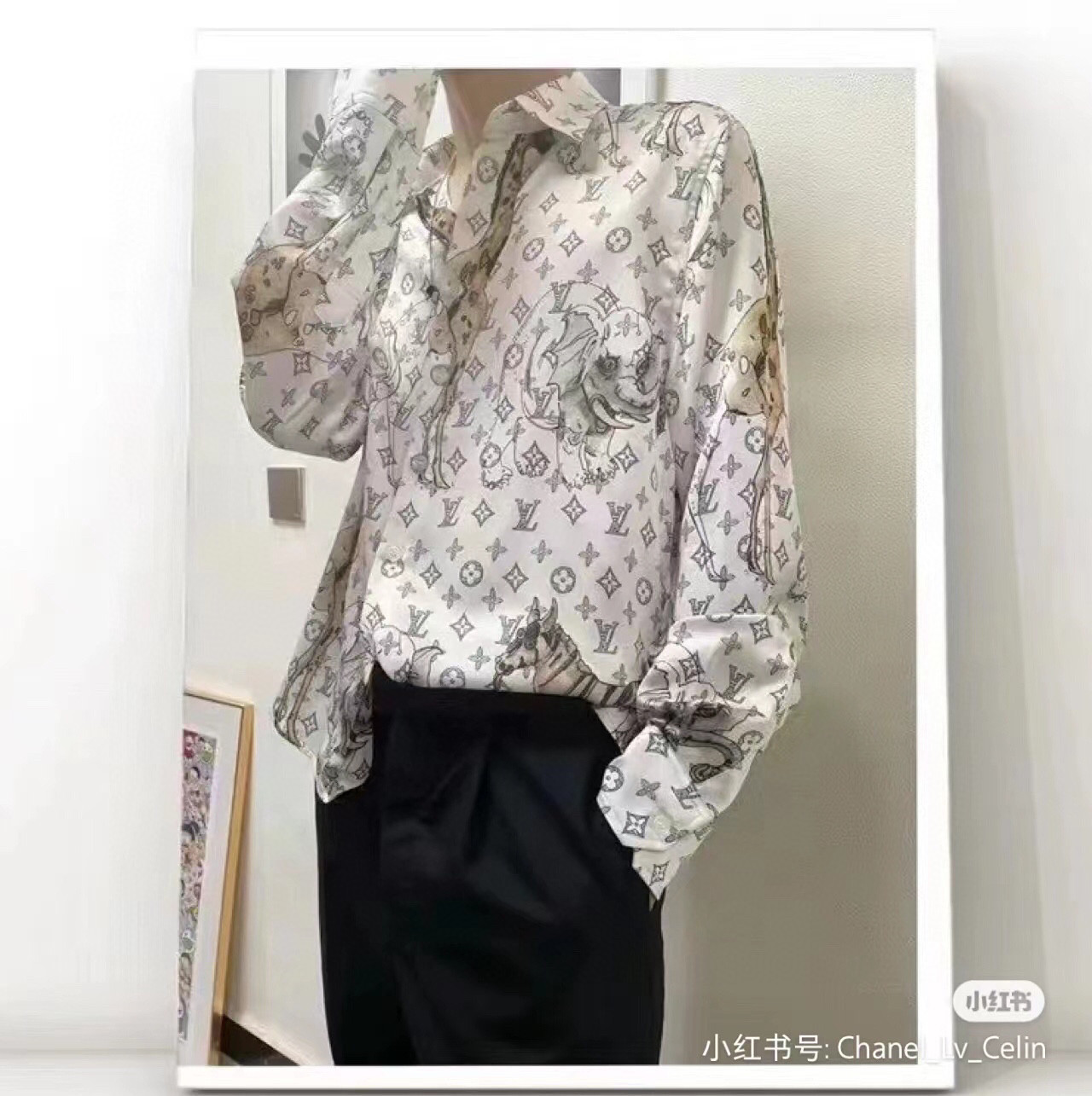 2024SS LV Silk Shirt Top Version