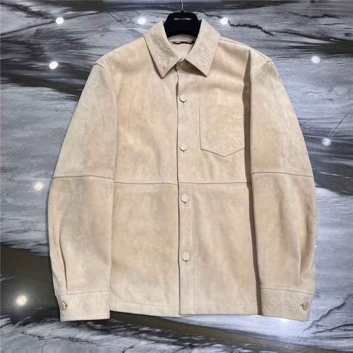 2023fw LV Real Leather Jacket Top Version