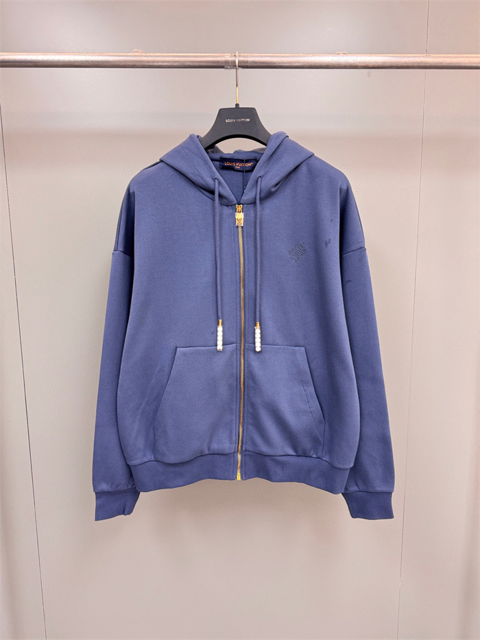 2024fw LV Zipper HoodiePants Top Version