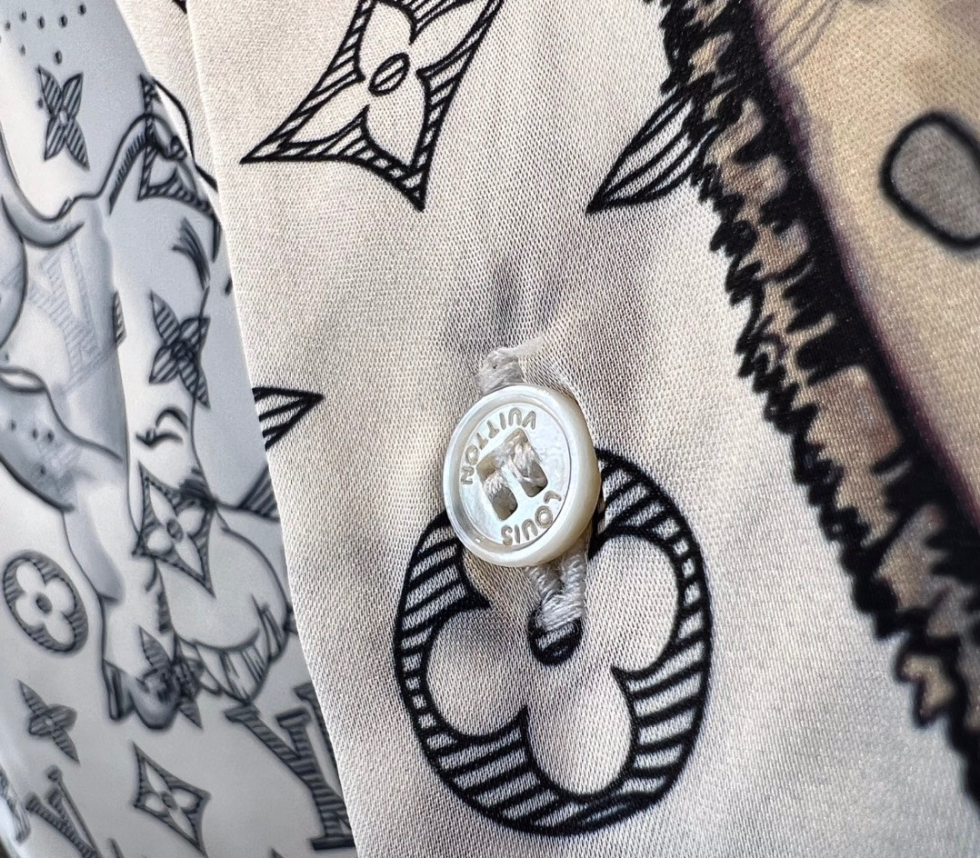 2024SS LV Silk Shirt Top Version