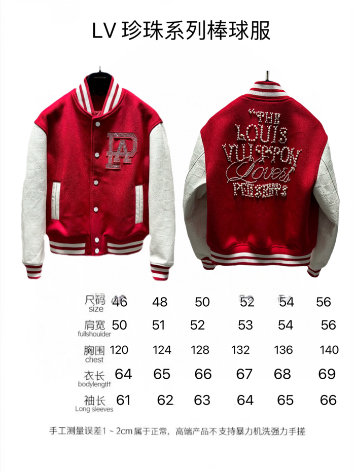 2023fw LV Real Leather Jacket Top Version