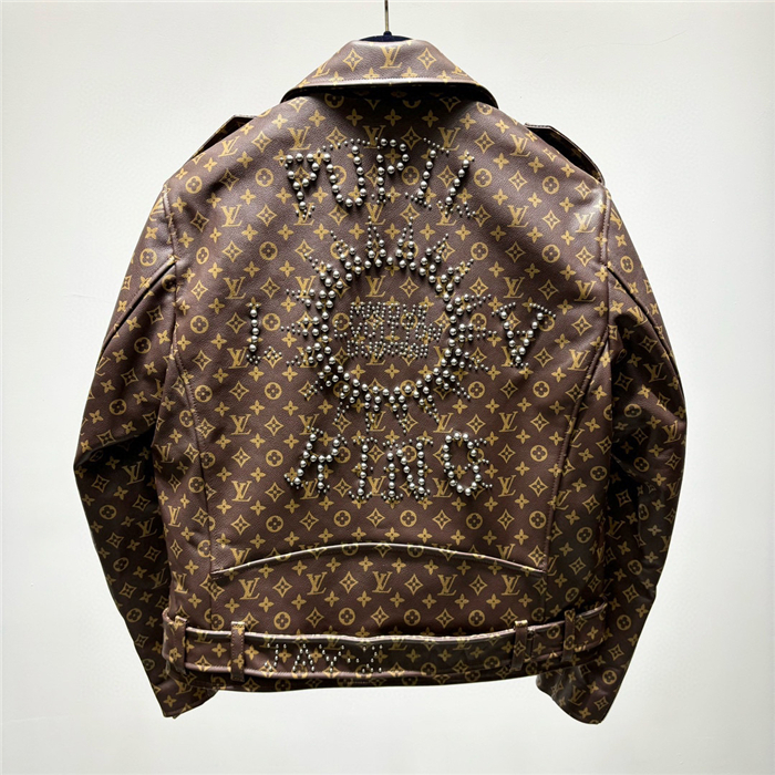 2023fw LV Real Leather Jacket Top Version