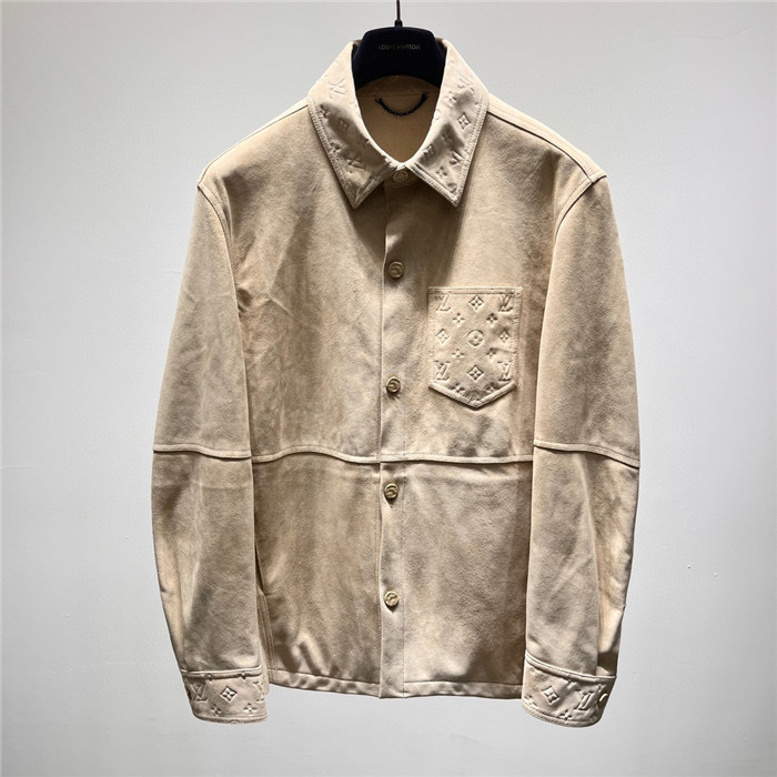 2023fw LV Real Leather Jacket Top Version