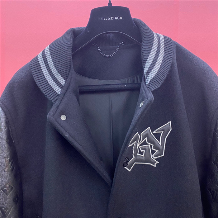 2024ss LV Leather Jacket Top Version