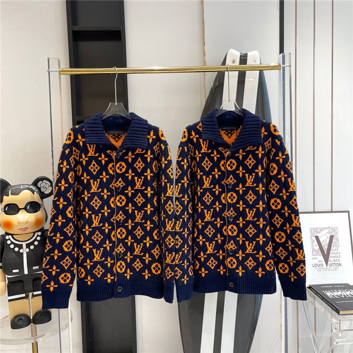 2023fw LV Sweater Jacket Top Version