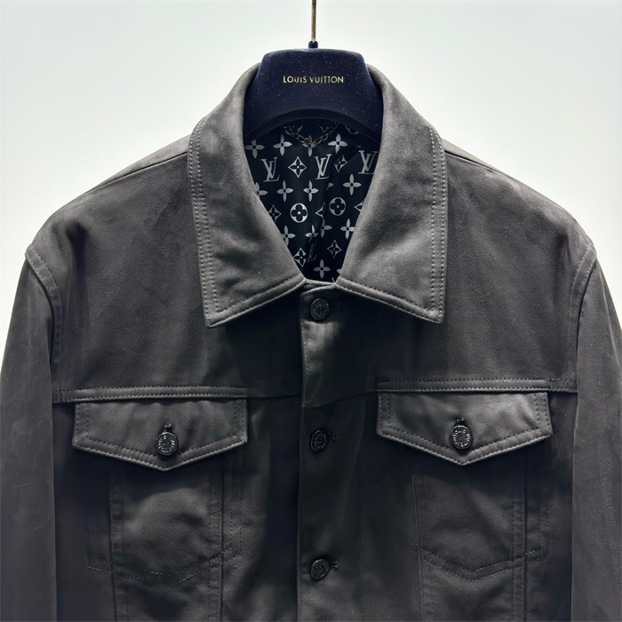 2024fw LV Real Leather Jacket Top Version