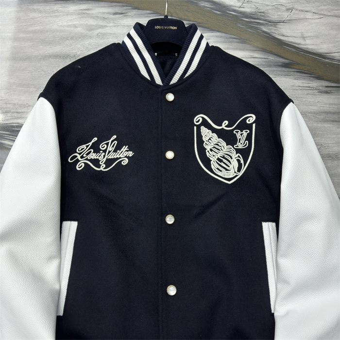 2024fw LV Real Leather Jacket Top Version