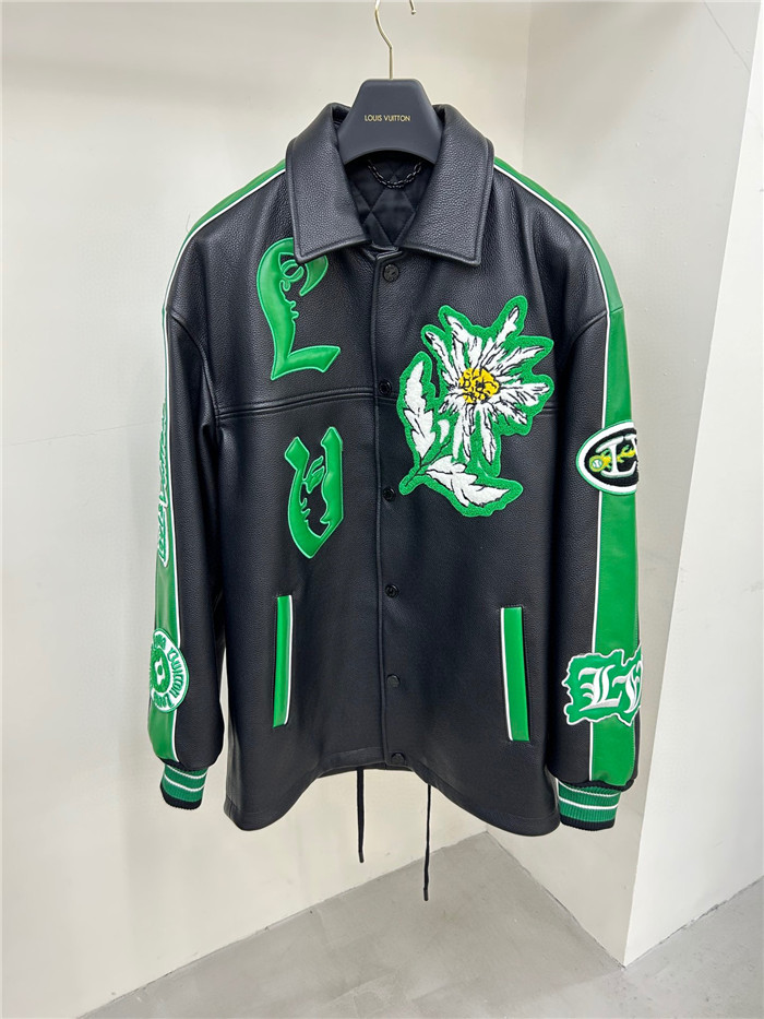 2023SS LV Real Leather Jacket Top Version