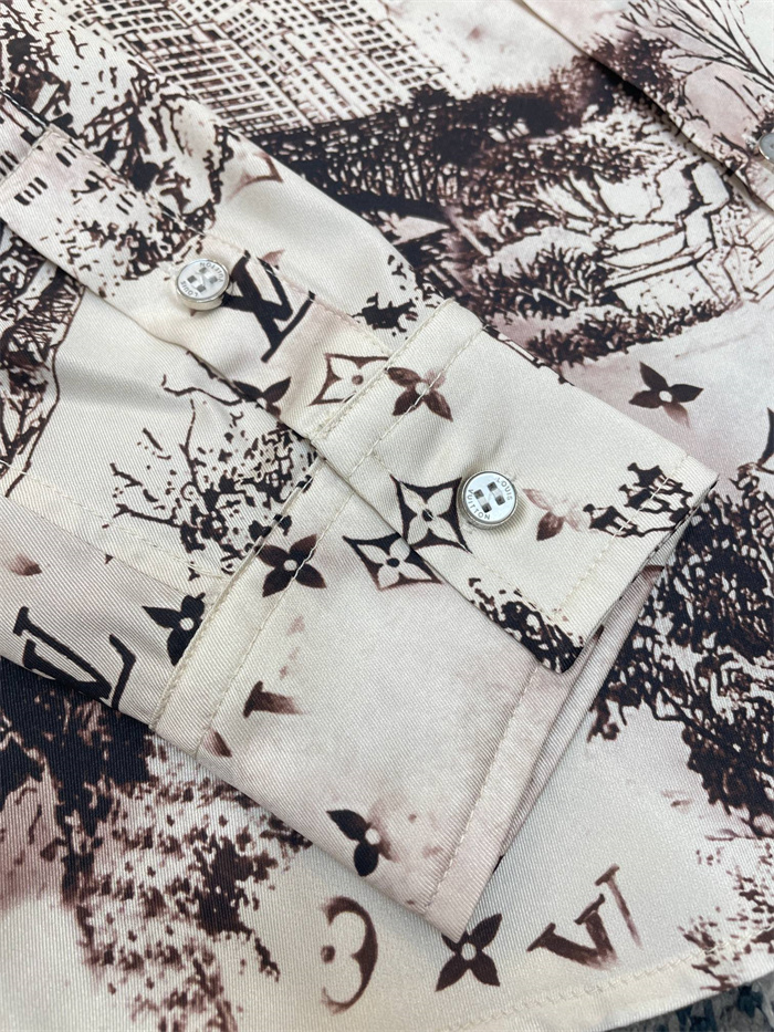 2024fw LV Real silk Shirt Top Version